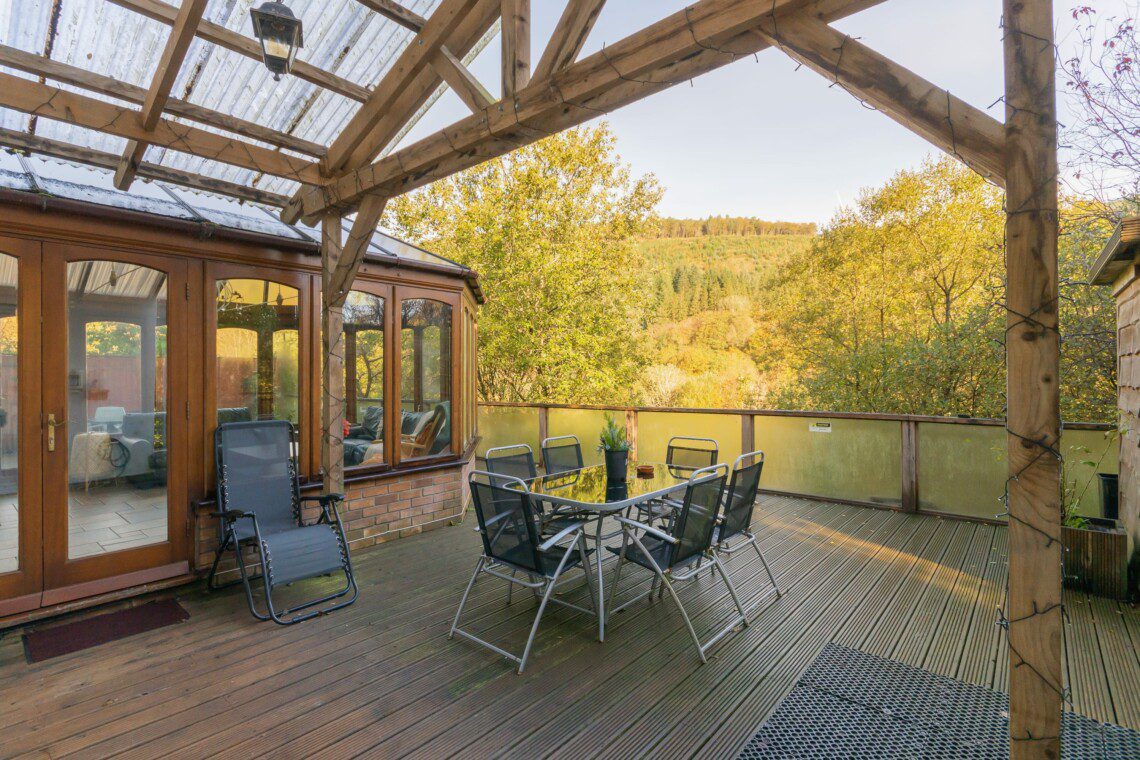Partially covered outside space