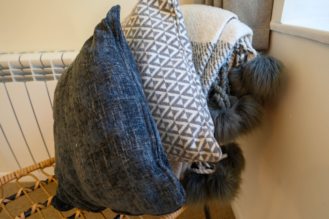 Soft furnishings to give that home from home feeling