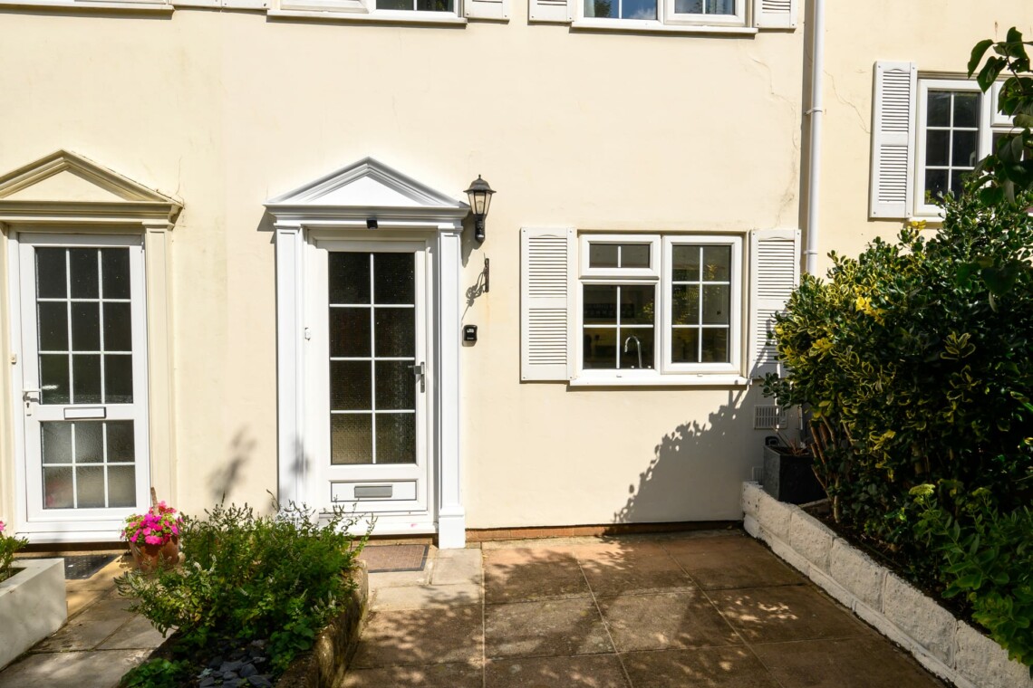 Terraced cottage style entrance to property