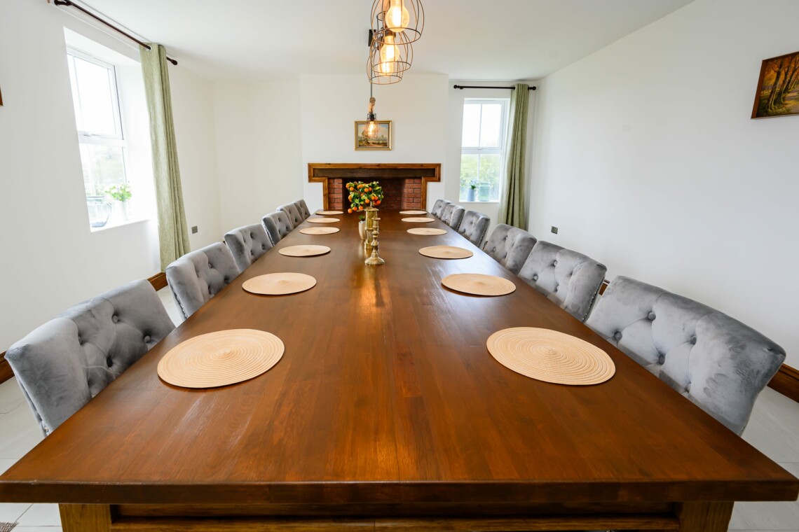 Large dining table