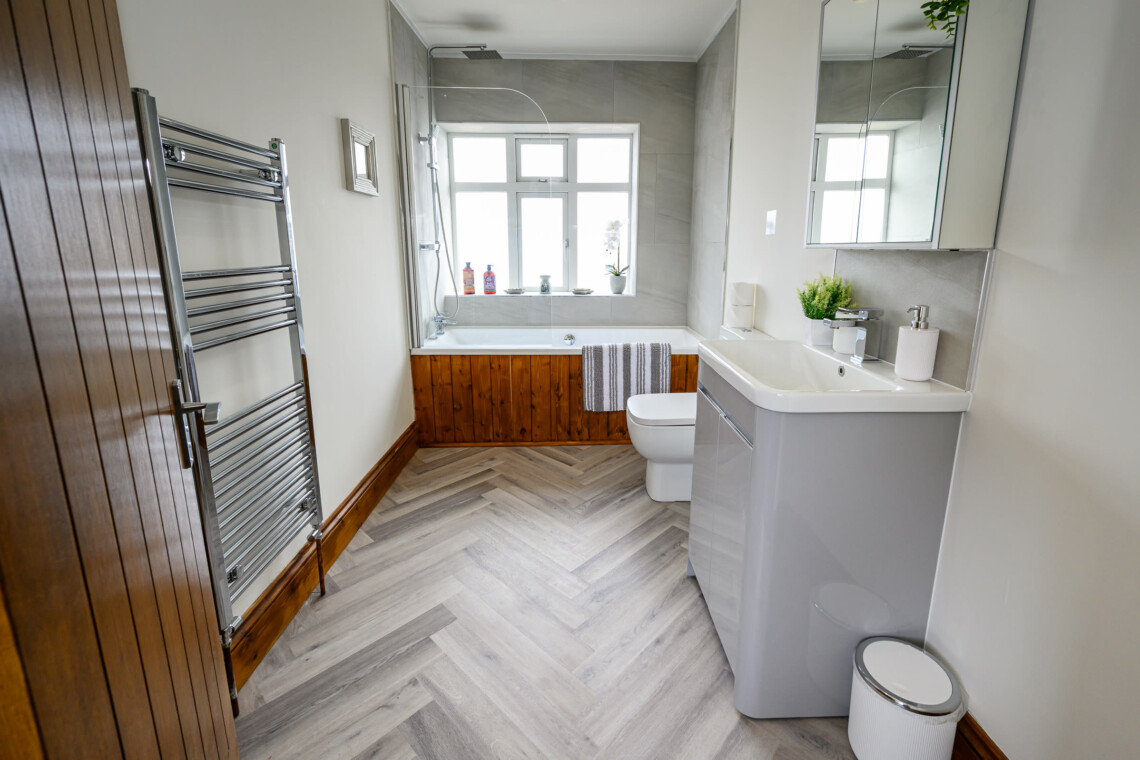 Over bath shower