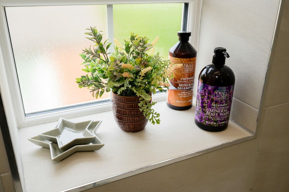 Toiletries provided