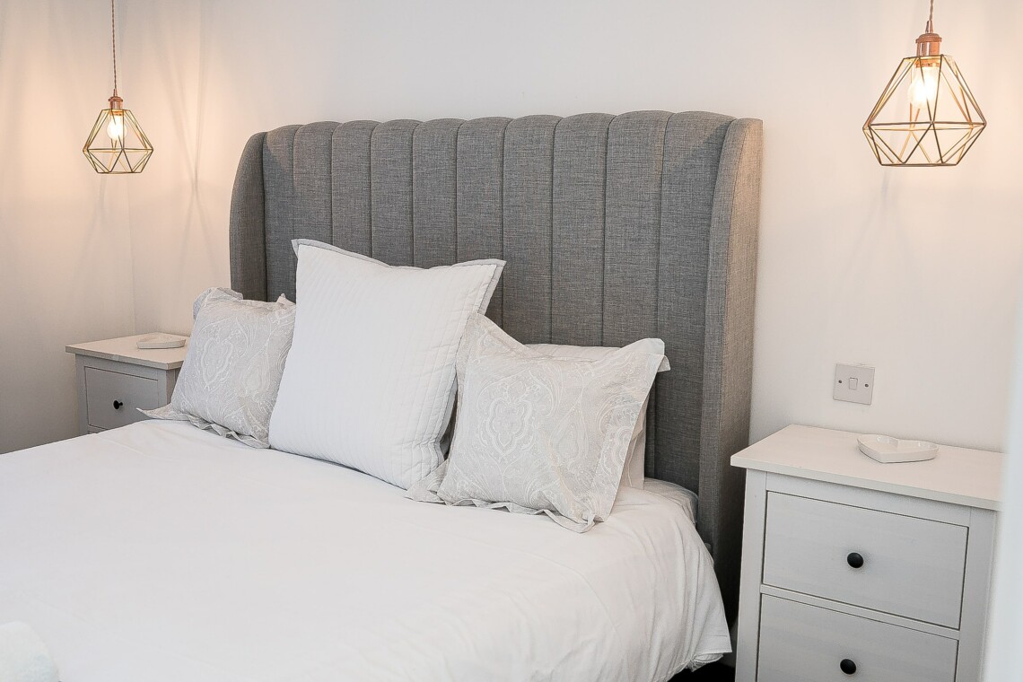 King size bed with hotel quality linen