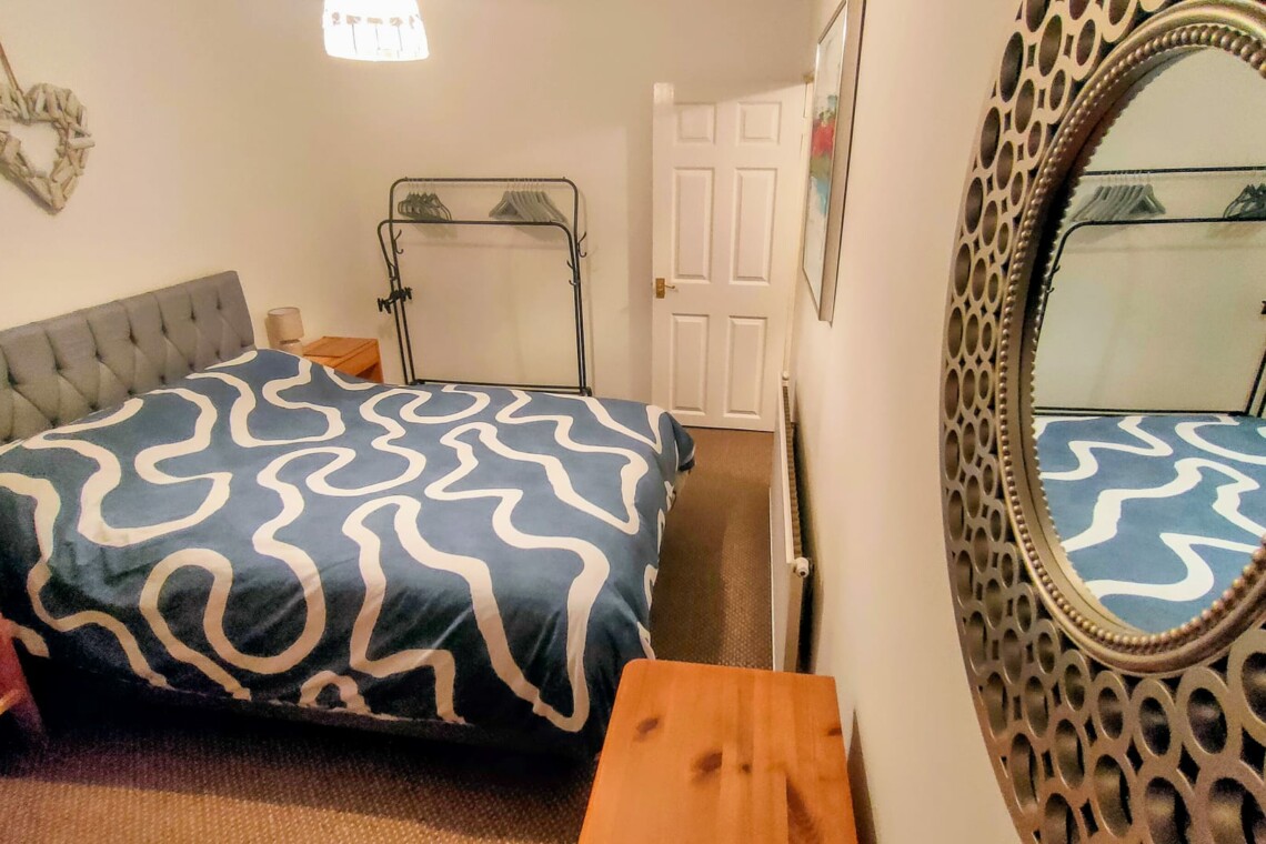 Main double bedroom hanging space.