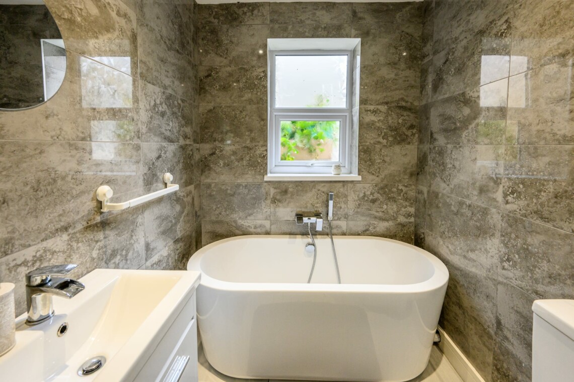 Have a soak in the large bath