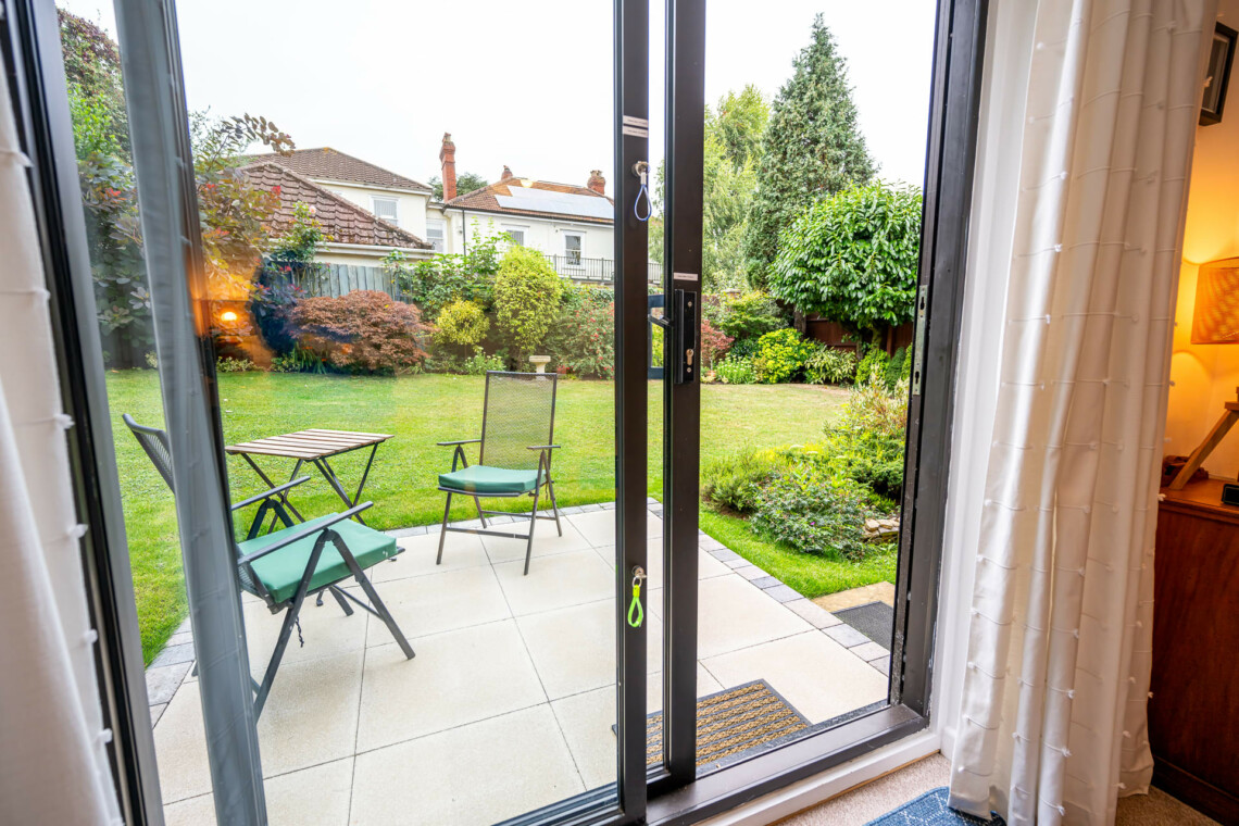 Patio seating area