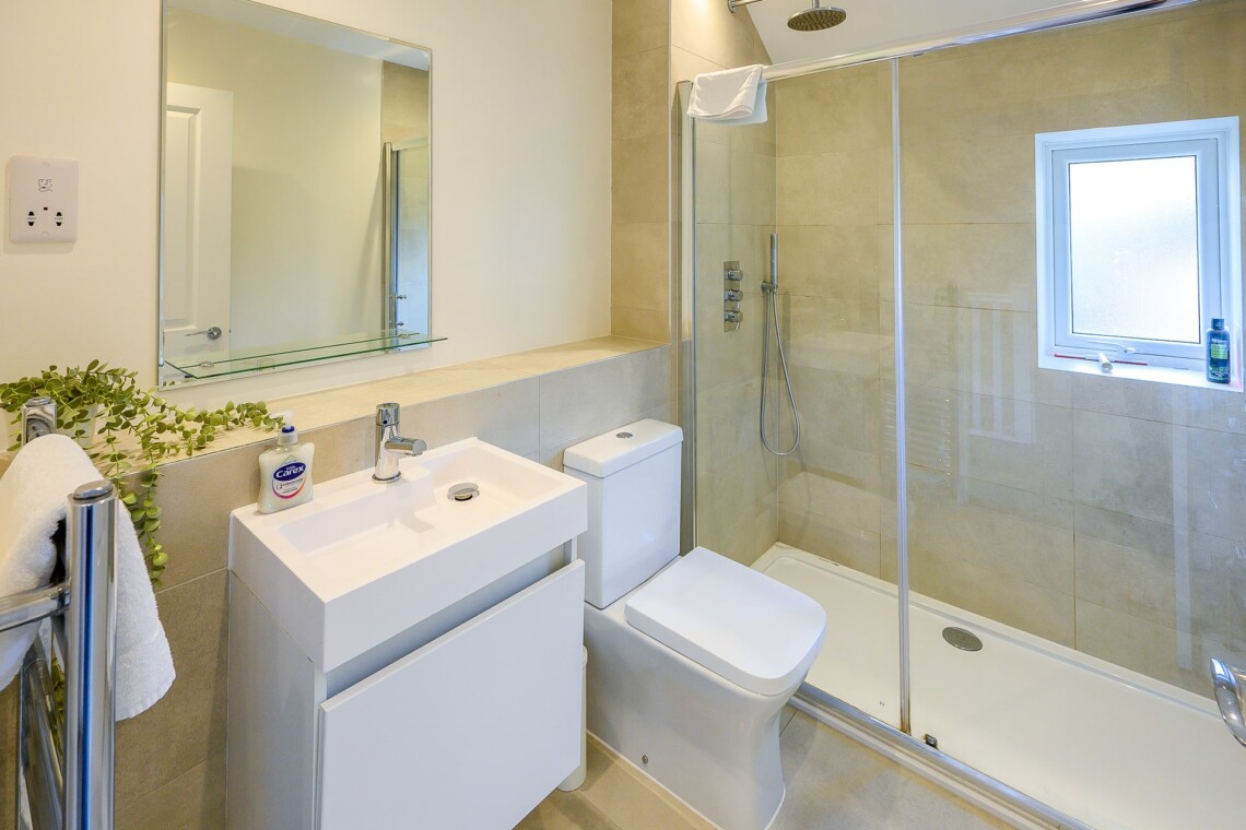 Large walk in shower