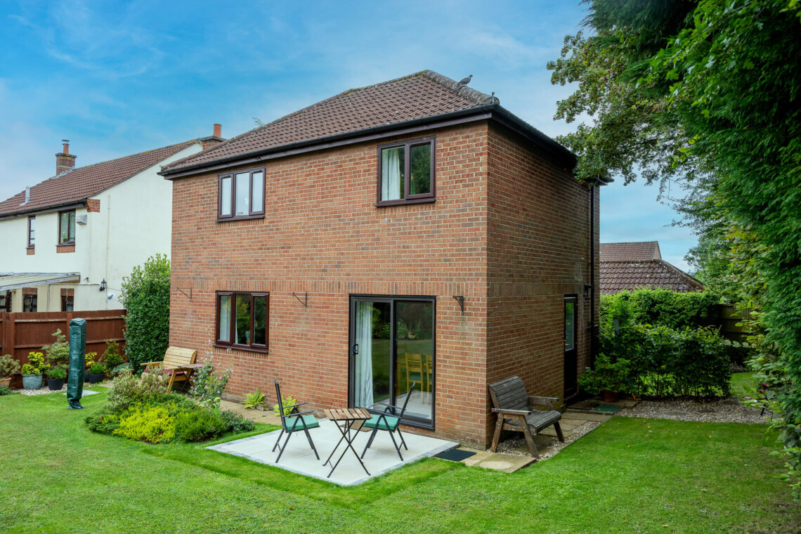 Rear view and garden