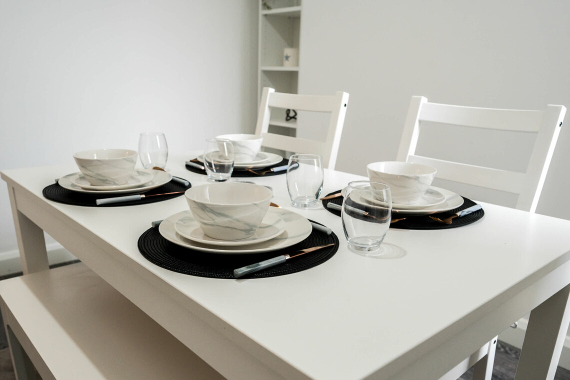Dinner area for four