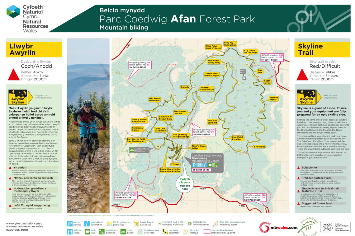 Afan forest map