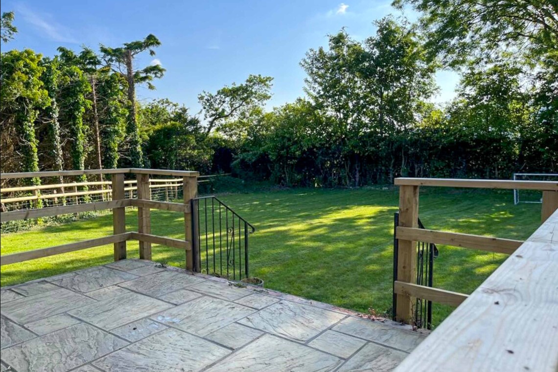 Patio and garden area