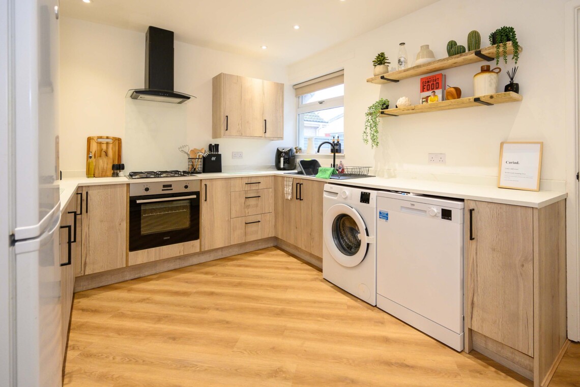Living space with comfortable seating 