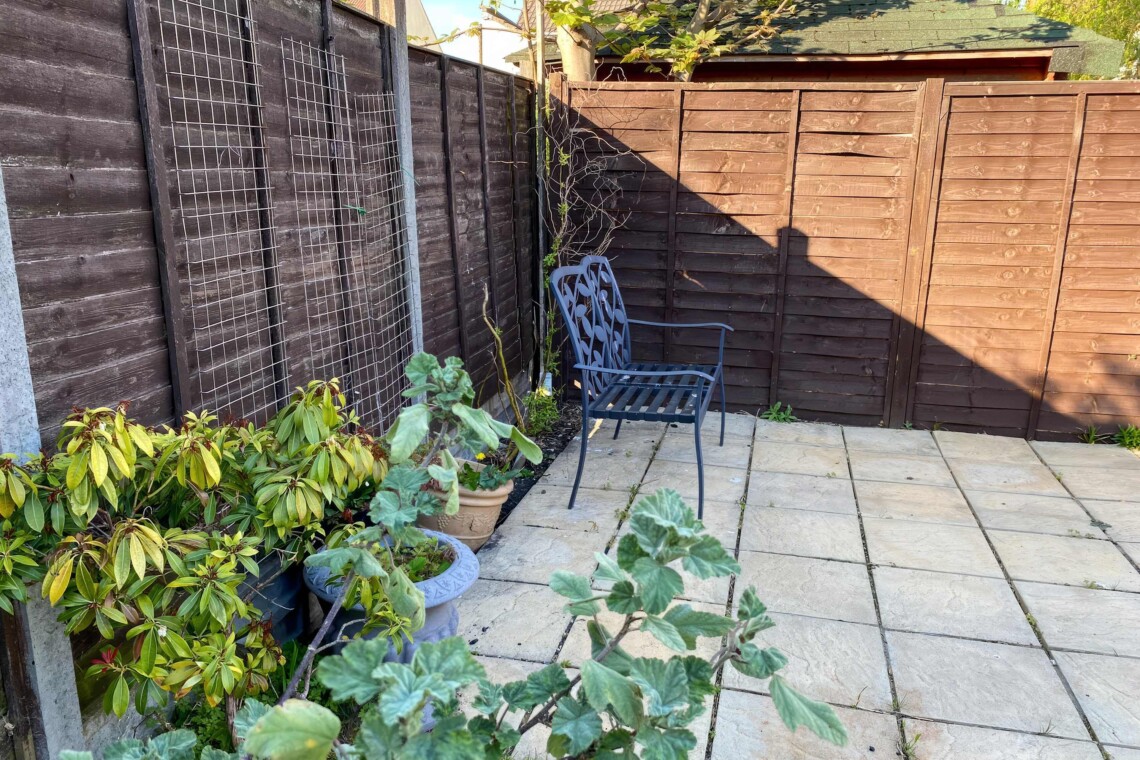 Garden seating area