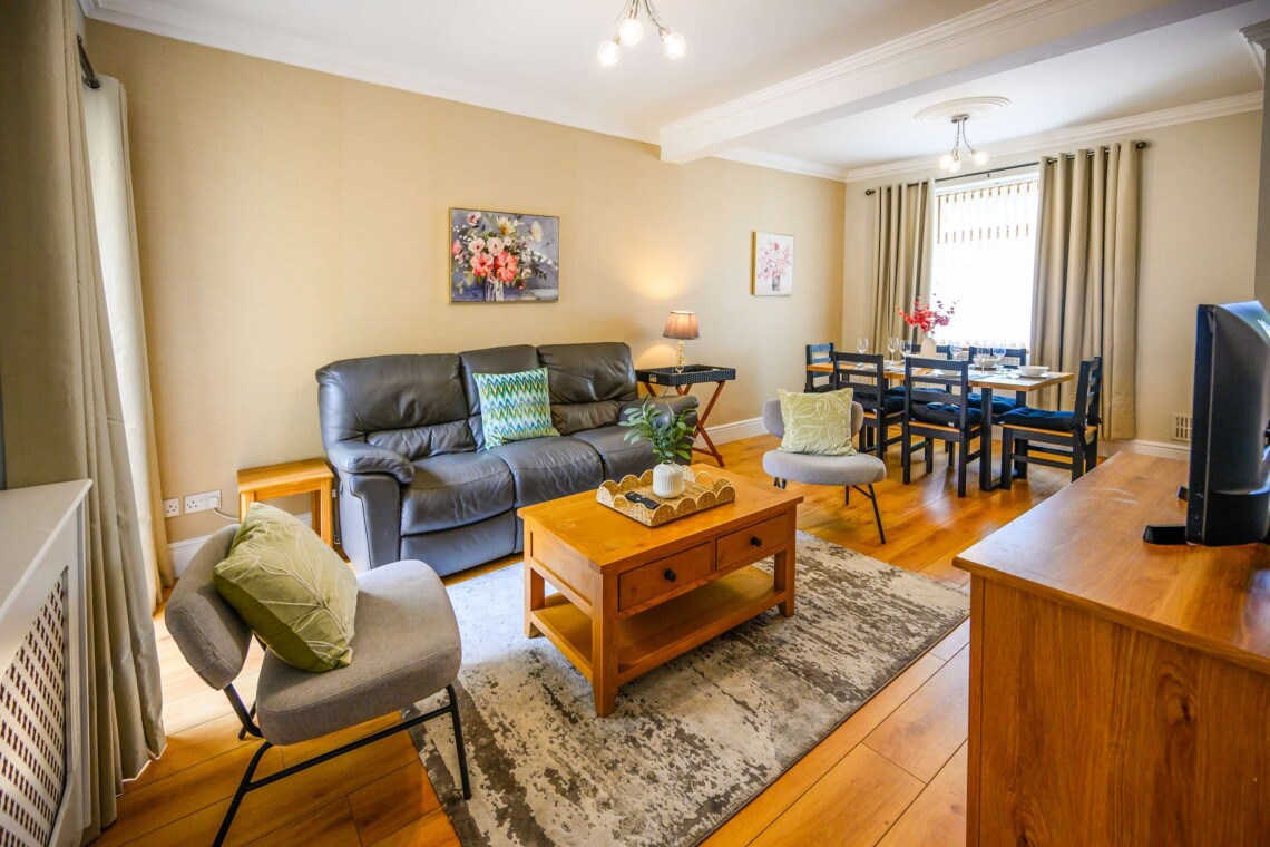 Open plan living area