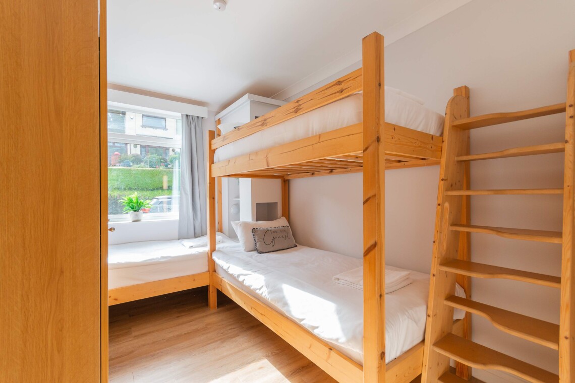 The Nook single bed and twin bunk beds