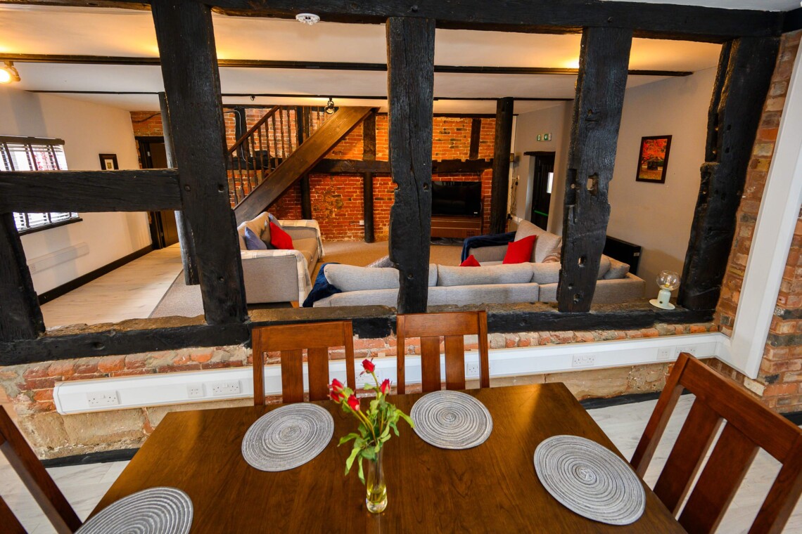 Open plan dining space