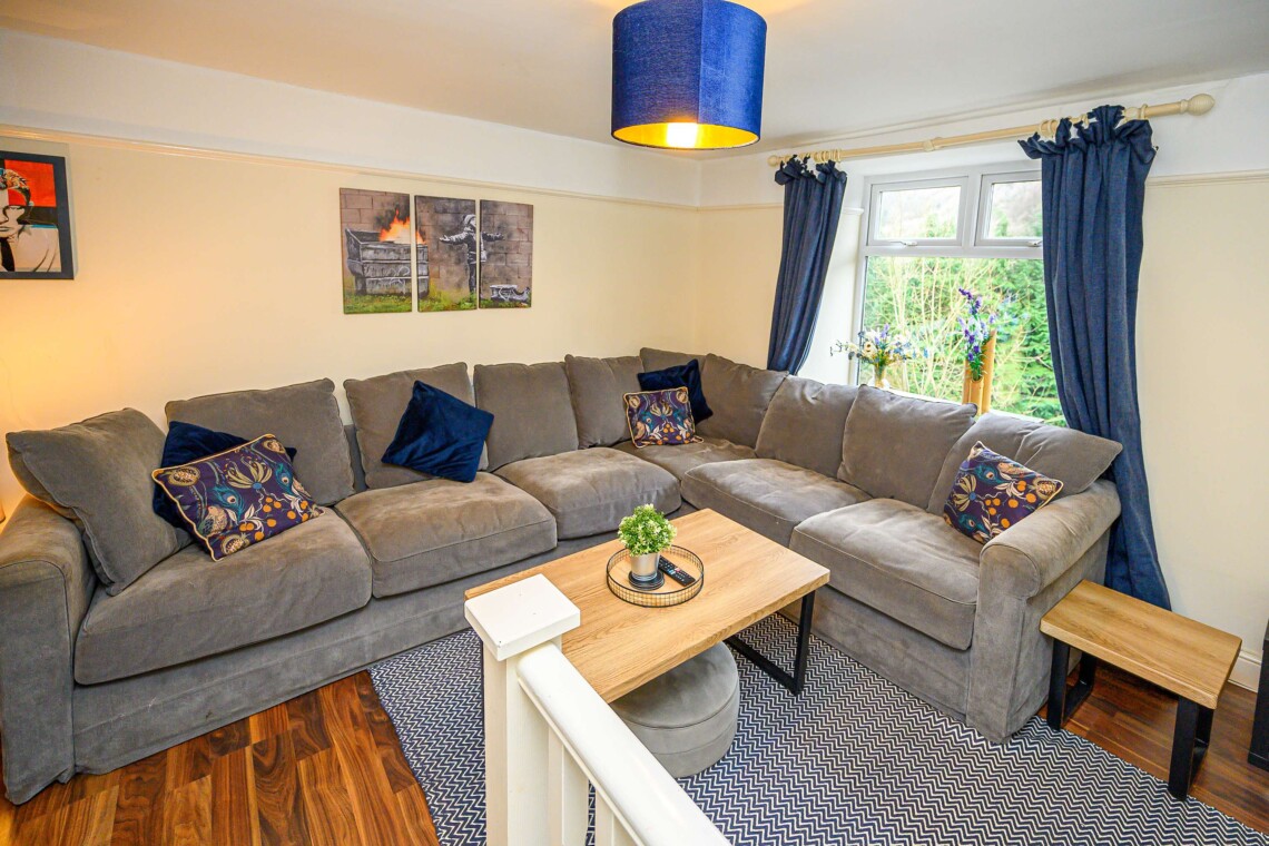 Living space with a cosy sofa