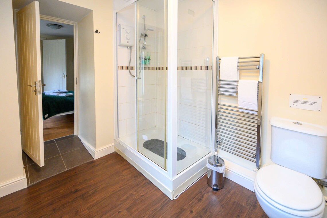 Ensuite shower and WC