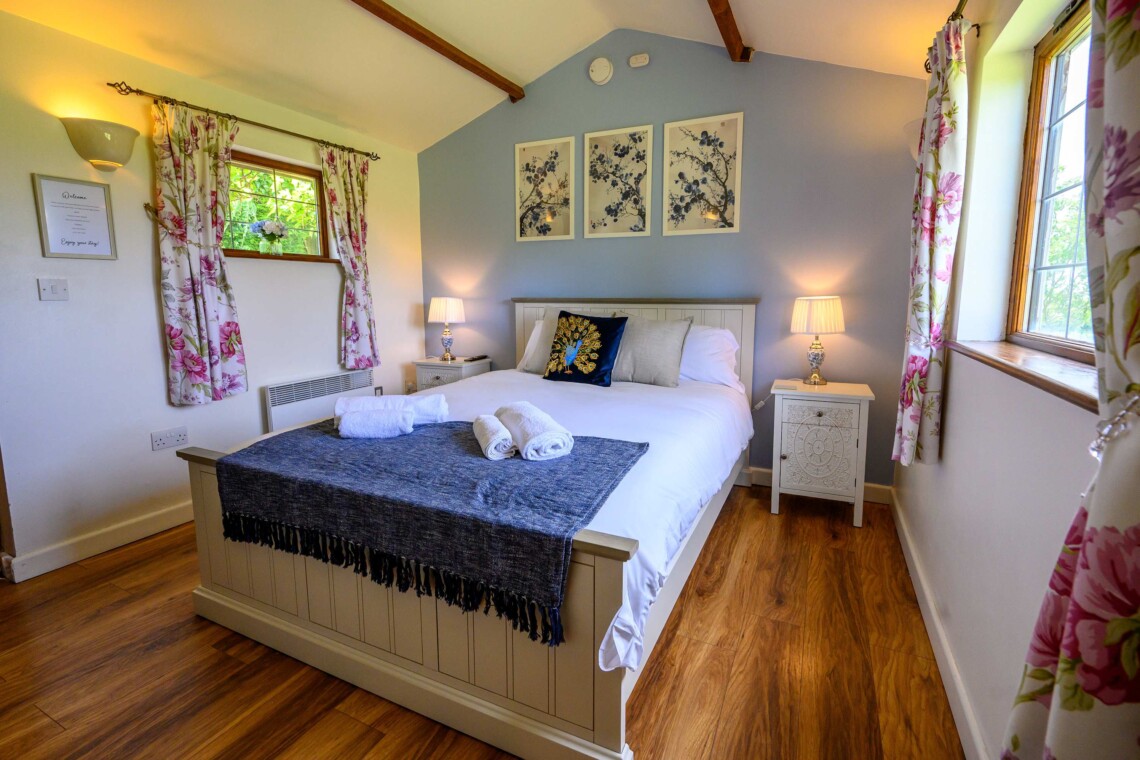 Bluebell bedroom with a king-sized bed