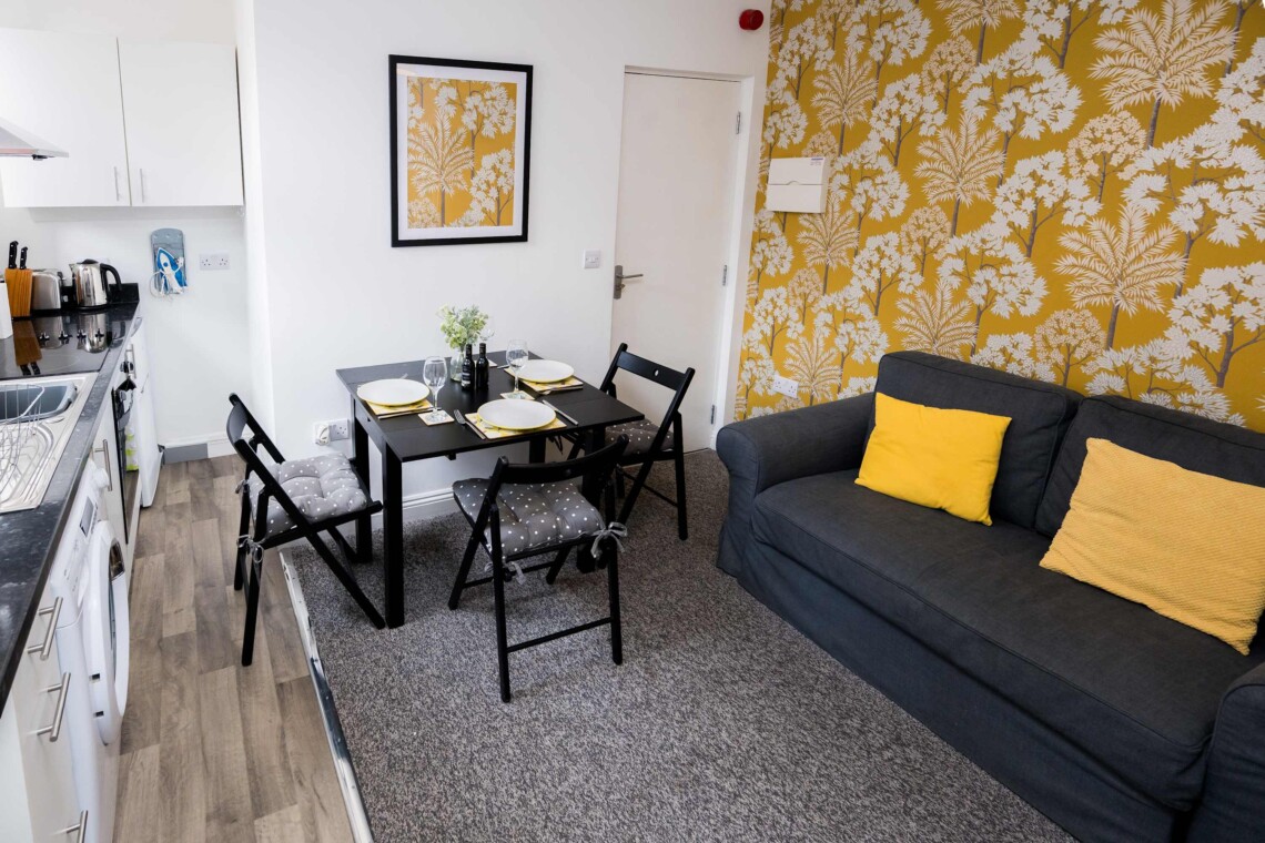 Open plan living space