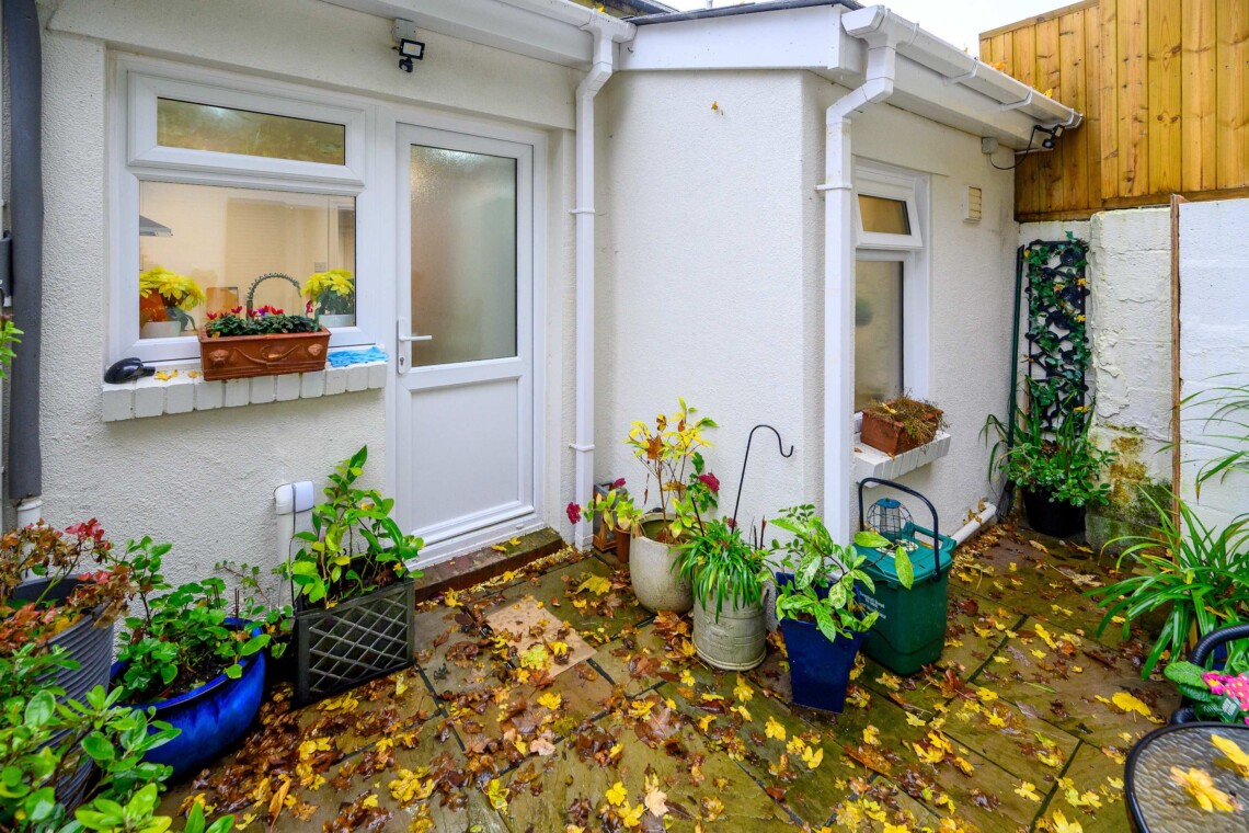 Small  quite outside space 