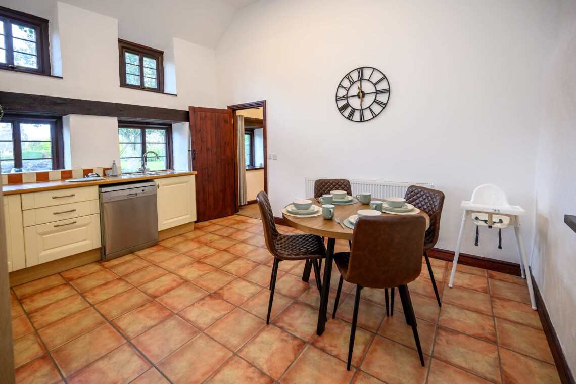 Dining area in the kitchen