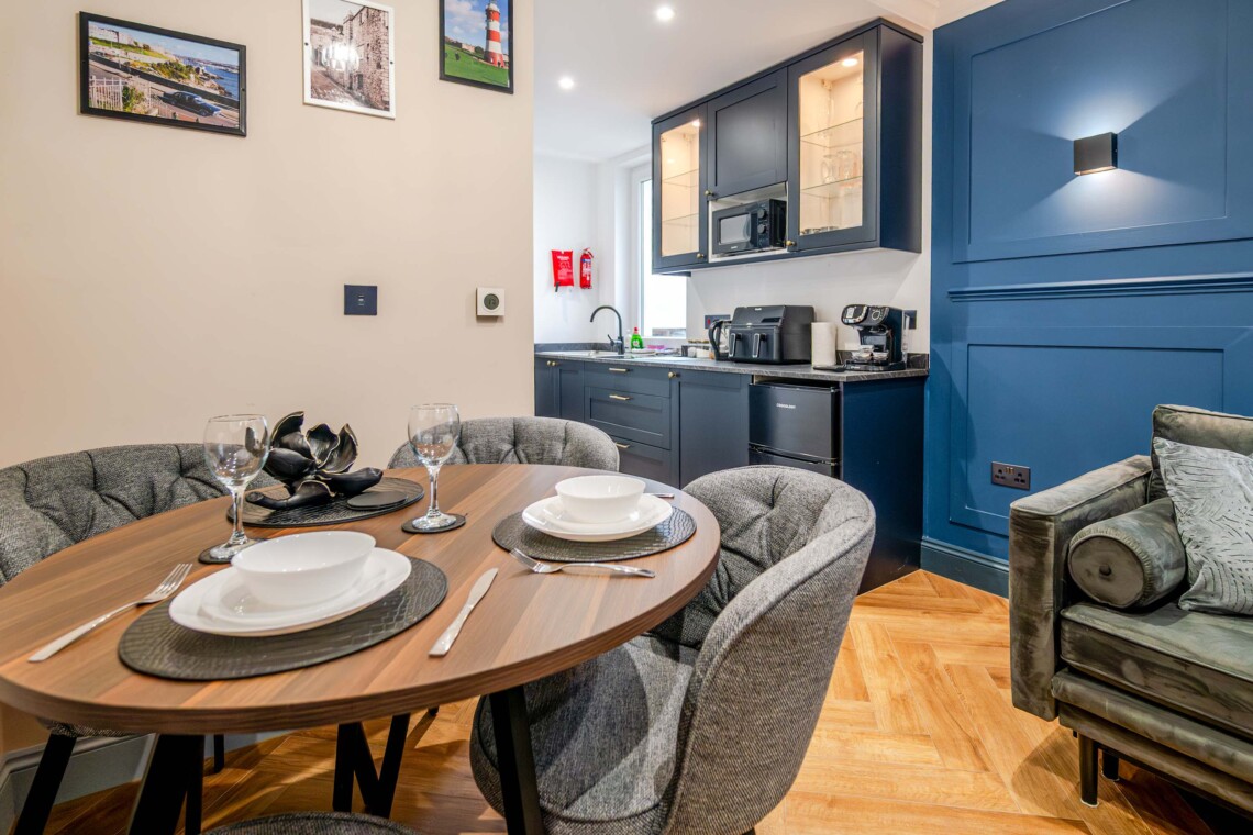 Open plan dining area