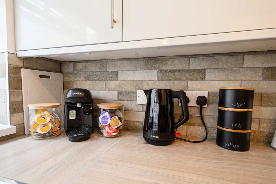 Enjoy a complimentary hot drink on arrival