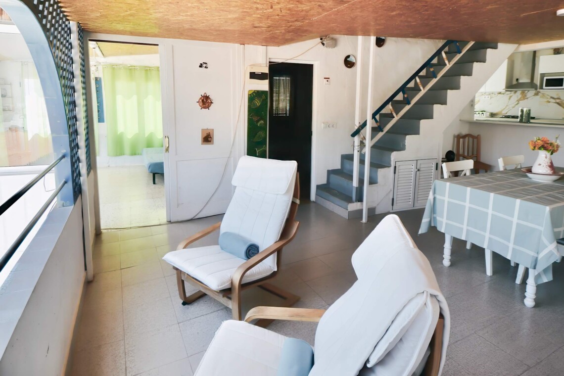 Open plan living area with stunning views