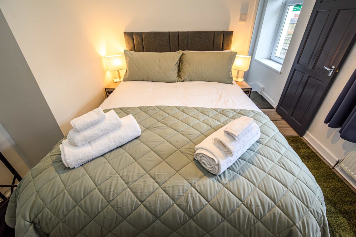 Bedside table has multi USB sockets