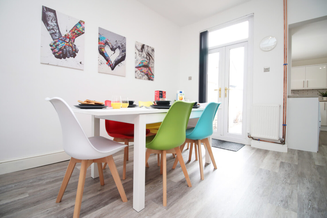 Open-plan living room, multimedia TV