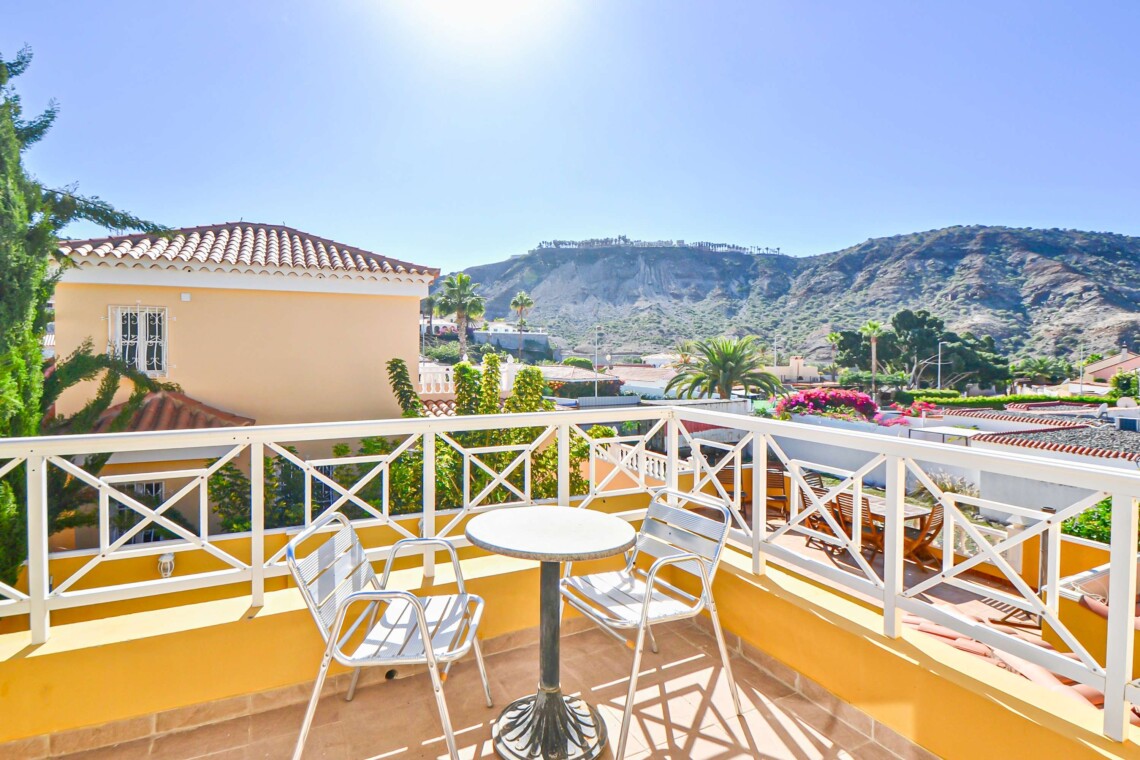 The pool and outside terrace