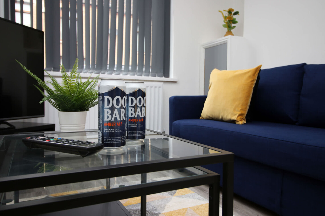 Open-plan living room, multimedia TV
