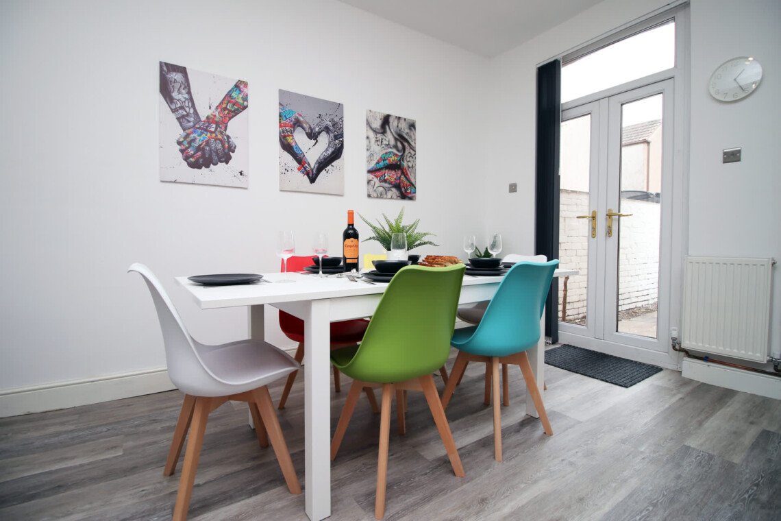 Open-plan living room, multimedia TV