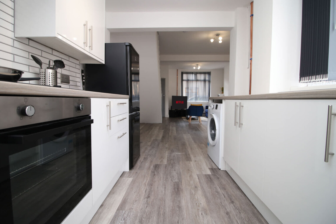 Open-plan living room, multimedia TV