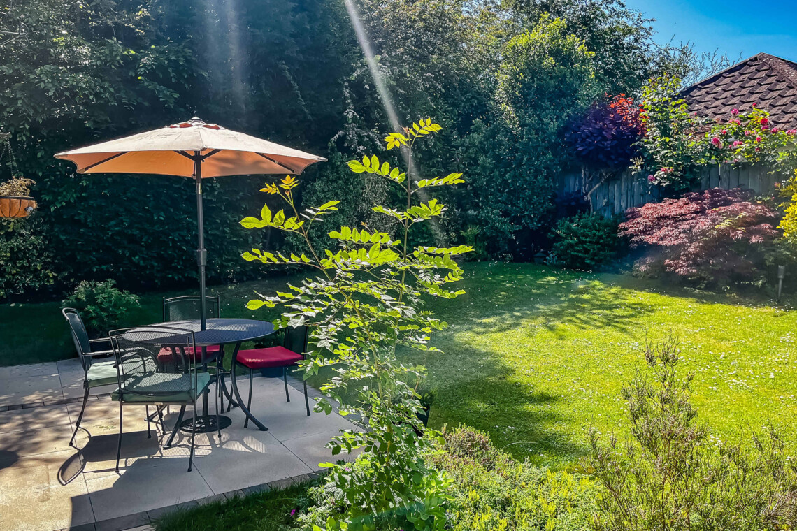 Enjoy a quiet evening in the garden