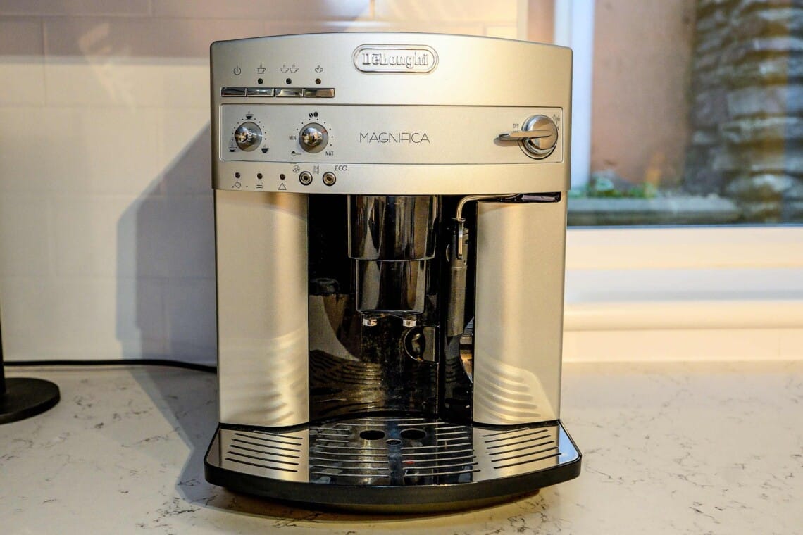 This is a bean-to-cup coffee machine; it will take any beans available in a supermarket