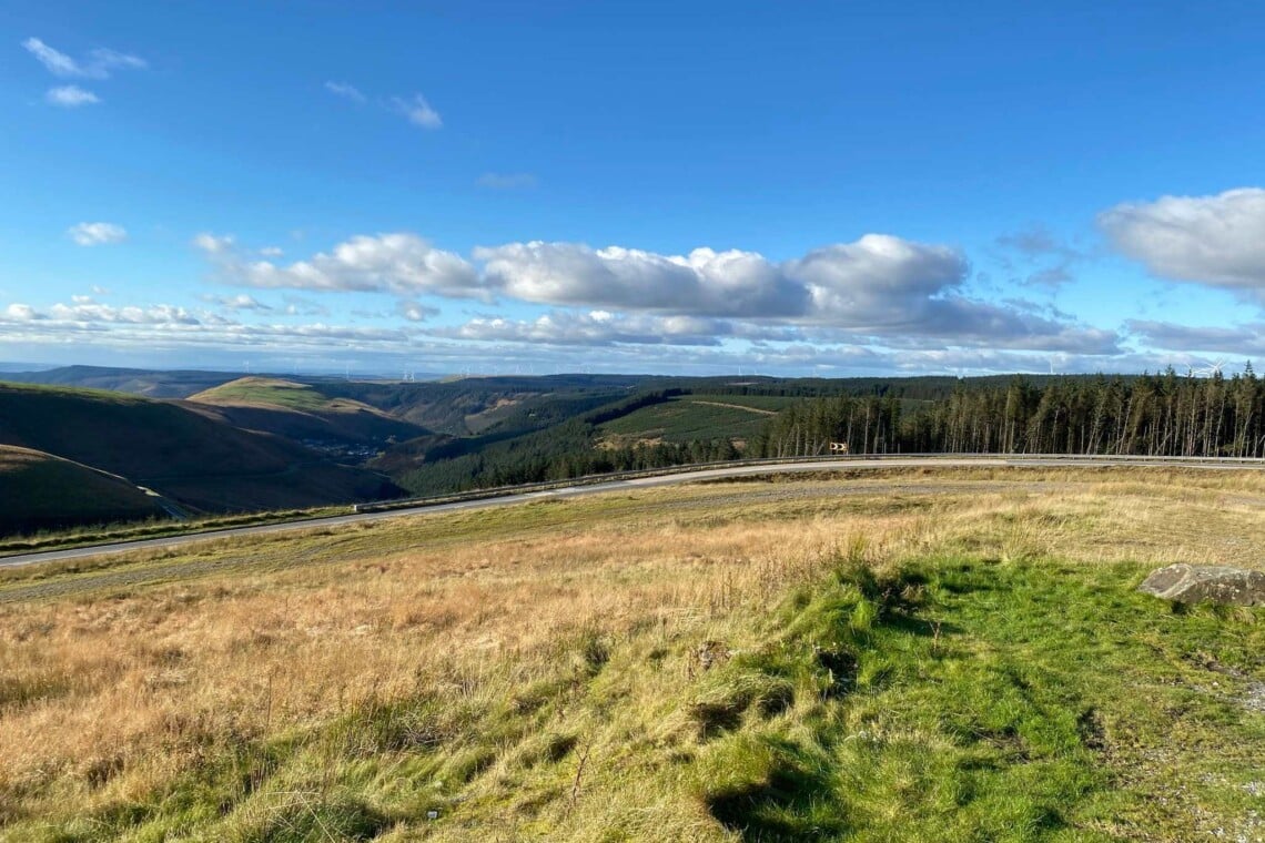Peaceful stunning views of the Afan Valleys
