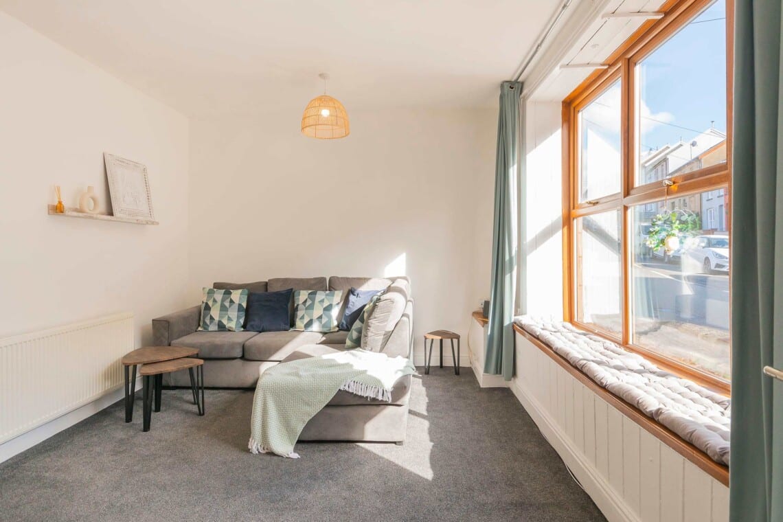 Bright and airy living area