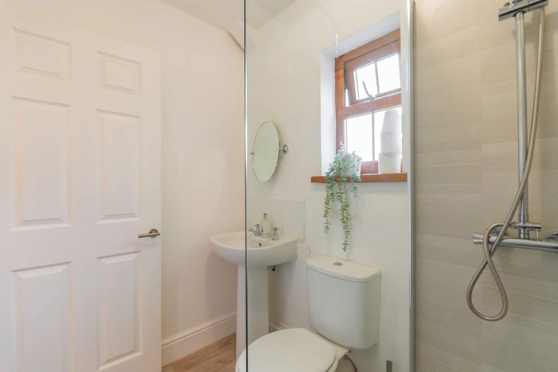 Upstairs shower